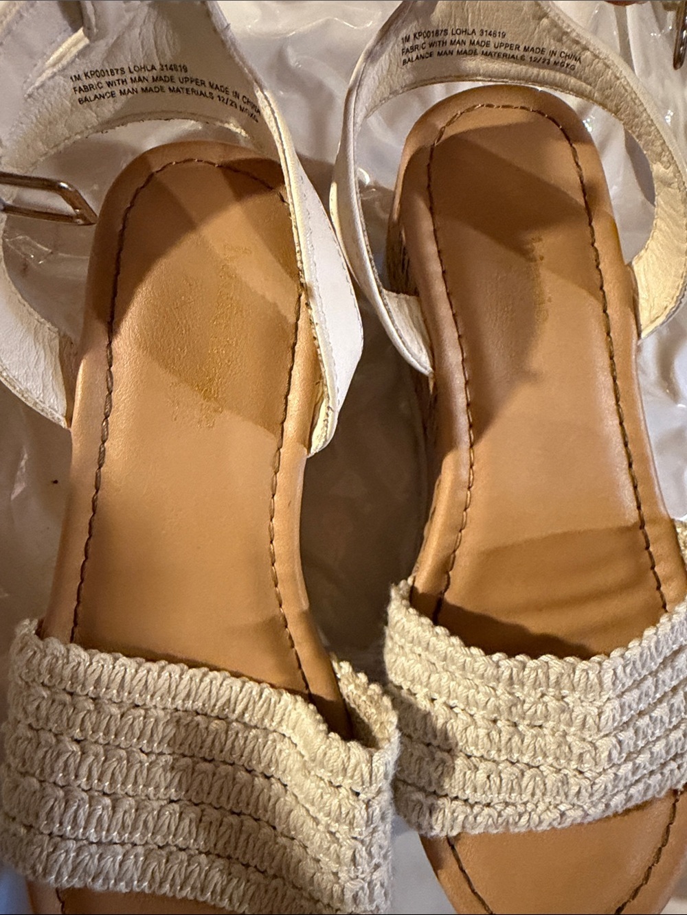 Haute Hippie Cream Braided Strap Sandals - Picture 6 of 12
